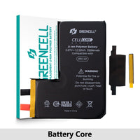 Greencell Standard Capacity iPhone 12 mini | 12 | 12 Pro | 13 Pro | 11 | 14 Pro | 13 | 14 | 12 Pro Max | 11 Pro Max | 13 Pro Max | 14 Plus | 13 mini | 11 Pro | 14 Pro Max Replacement Battery Core with Adhesive Strips Greencell Standard Capacity iPhone 12 mini | 12 | 12 Pro | 13 Pro | 11 | 14 Pro | 13 | 14 | 12 Pro Max | 11 Pro Max | 13 Pro Max | 14 Plus | 13 mini | 11 Pro | 14 Pro Max Replacement Battery Core with Adhesive Strips